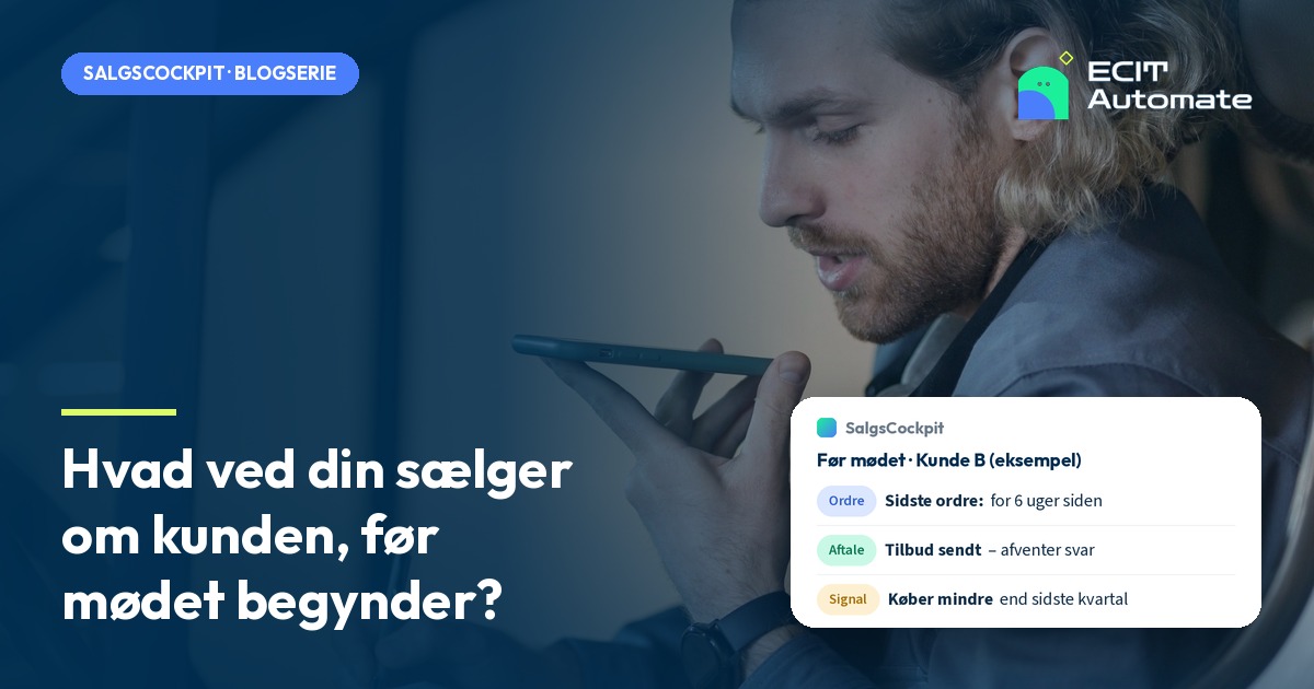 Hvad ved din sælger om kunden, før mødet begynder?